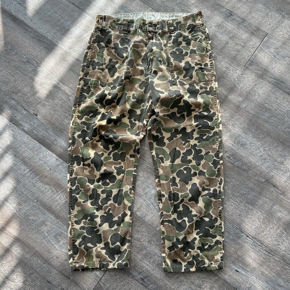 RARE Vintage 70s Kmart Center Hunting Duck Camo Pants Size 34x29
